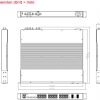 Rackmount 28 Portlu Tam Gigabit Endüstriyel PoE Anahtar (16/24 PoE Plus Portlu) boyut